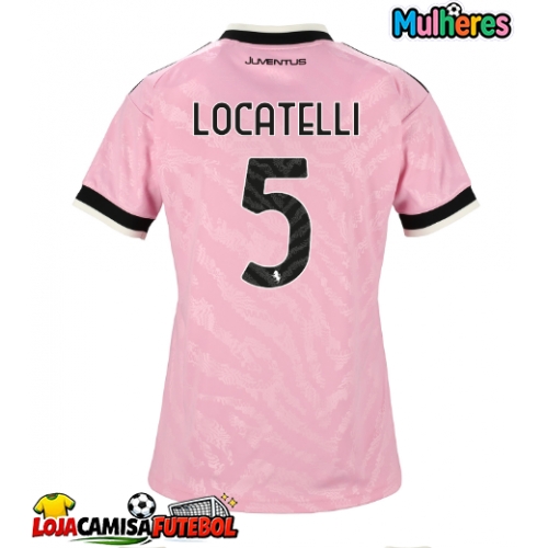 Camisa de Futebol Juventus Manuel Locatelli #5 Equipamento Secundário Mulheres 2026-27 Manga Curta